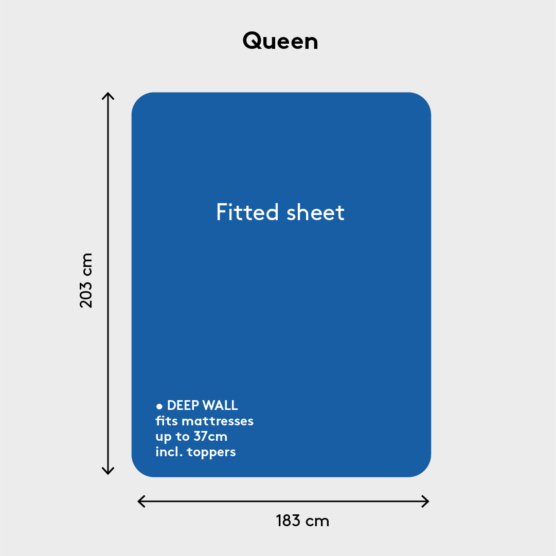 Queen bed sheet size guide – deep wall jersey fitted sheet for breathable sleep