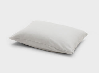 It-Fits 100% Australian cotton jersey pillowcase in beige displayed on a pillow, for soft and breathable comfort, one pack.